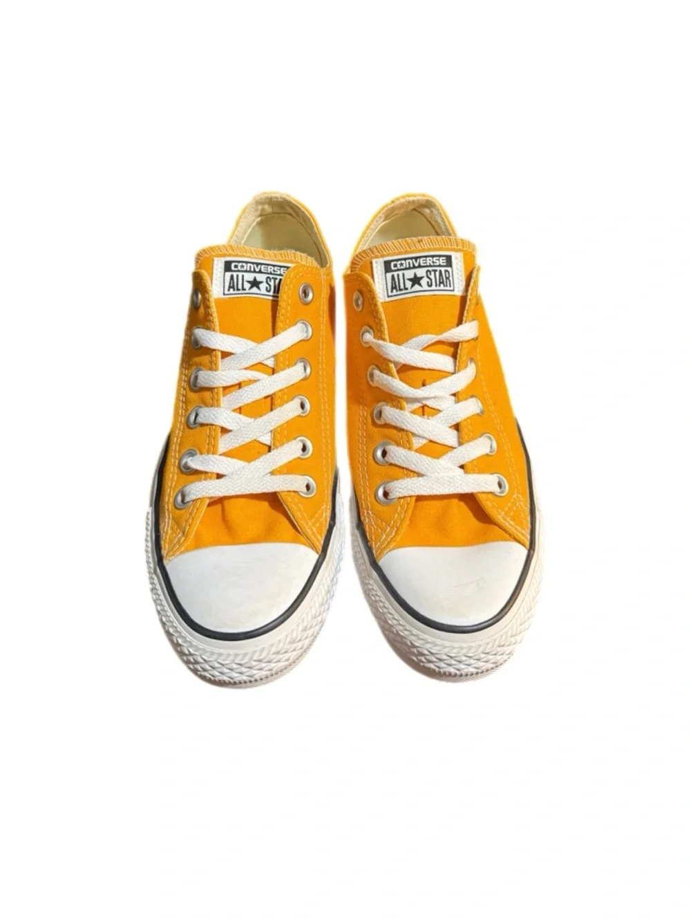 Converse Orange Low Top Canvas Sneakers - Picture 3 of 4